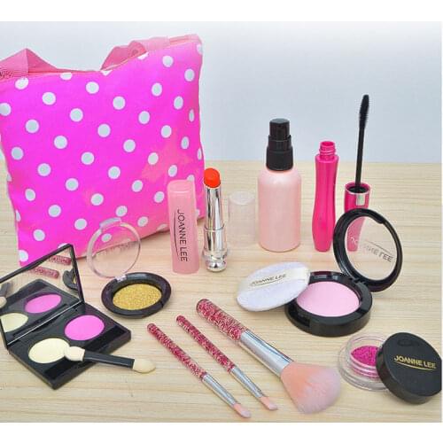 Girls Simulation Makeup Toy Children Play House Pretend Toys Set Blinger Makeup Girls Lipstick Nail Polish Cosmetic Toy Gift