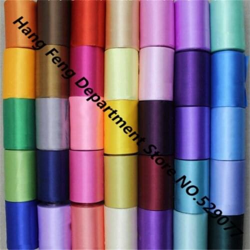22yards/roll 8cm silk Satin ribbons wedding Christmas Party Chair Sashes Bow ceiling Decorations Gifts Wrapping Supplies