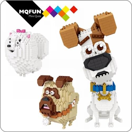 LOZ Diamond Blocks Jack Russell Terrier Dog Cartoon Anime DIY Building Blocks Cute Mini Animal Figure Plastic Toy for Children