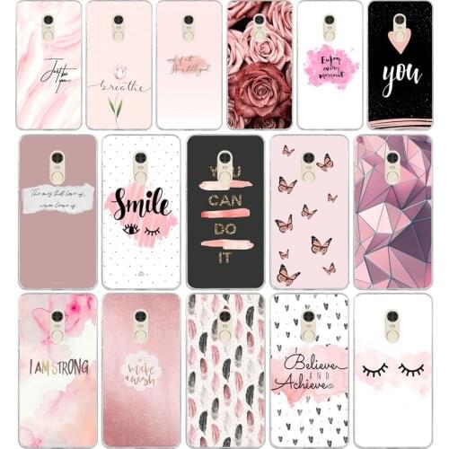 61AA Proverb Phrase Motto gift Soft Silicone Tpu Cover phone Case for Xiaomi Redmi 4A 4x Note 4 4x case