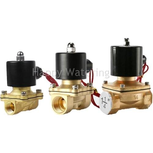 1-1/4" BSP Brass Normally Closed Water Solenoid Valve 12V DC