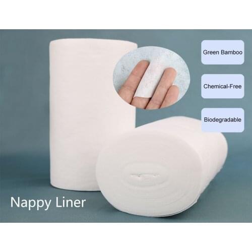 2015 New Arrival ! 92Rolls Flushable Disposable Bamboo baby Nappy Liners , 100sheets/roll SIZE 16*28CM Free shipping
