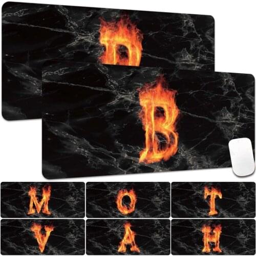 Initial Name Pattern PU Leather Game Gamer Gaming Mousepad Keyboard Compute Anime Desk Cushion for Tablet PC Notebook