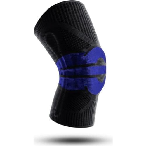 Knee Silicone Patella Protector Brace Spring Knee Pad Basketball Running Compression Knee Sleeve Support Sports Kneepads