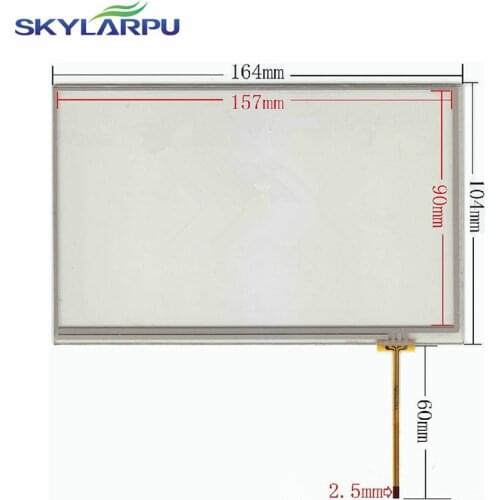 Skylarpu New 7" inch 4 wire 164*104mm Resistive Touch Screen Panel for LMS700KF01 touch screen digitizer panel shipping
