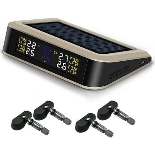 Tpms Car Tire Pressure Detector Monitor Intelligent Wireless Tire Pressure Monitoring System Fast Charging Stable Tpms Car Alarm