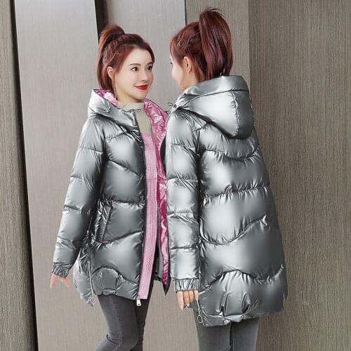 2021 New Autumn And Winter Cotton Jacket Women Long Loose Bread Jacket Womens Clothes Thick Warm Casual Winter Women Coat