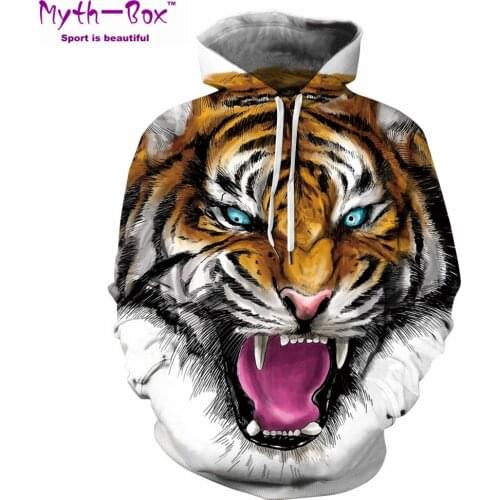 Women/Men Hoodie Sweatshirts Autumn Winter Sport Hoodies Women Tiger 3D Print Sportwear Hooded Sweater S-5XL Streetwear Pullover