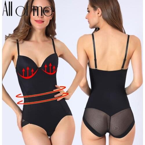 Women Body Shaper Bodysuit Shapewear Tummy Control Slimming Sheath Butt Lifter Push Up Thigh Abdomen Shapers Corset with Bra