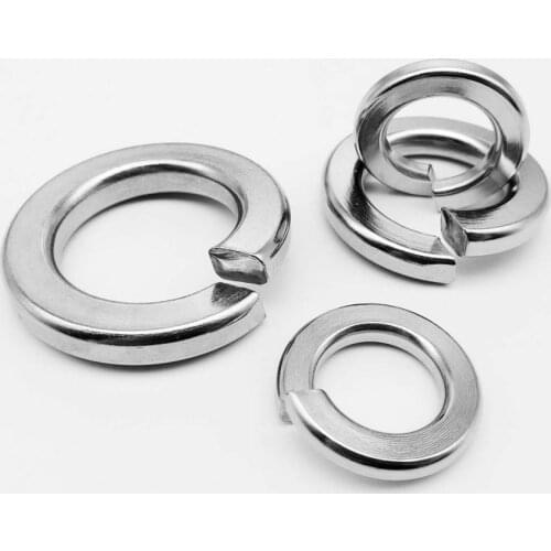 1/5pcs 9/16 5/8 3/4 7/8 1 304 A2-70 Stainless Steel US UK Standard Spring Washer Split Lock Elastic Gasket High Quality