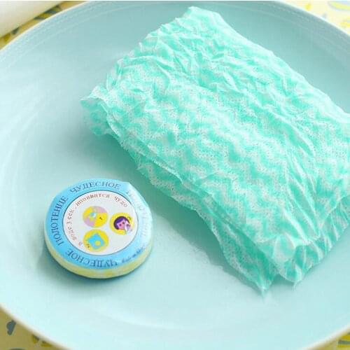 10pcs Practical Outdoor Traveling Portable Non Disposable Compressed Towel Non-woven Eco Towel