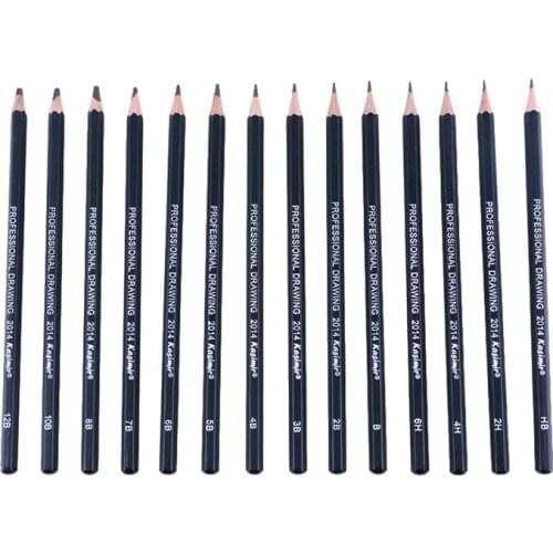14Pcs Draw Pencil Set Essentials Sketching Pencil Set Non-toxic Environmental Protection for Beginner