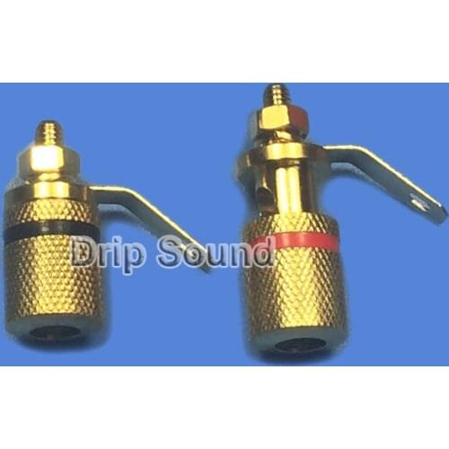 2pcs Amplifier Speaker Wiring Terminal Binding Post Cable Plugs Socket Connector #1