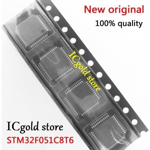5pcs STM32F051C8T6 STM32F051 STM32F 051C8T6 QFP-48