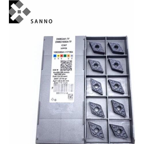 Free shipping! 50pcs/lots DNMG150604-TF IC907 / DNMG150608-TF IC907 cnc carbide turning inserts