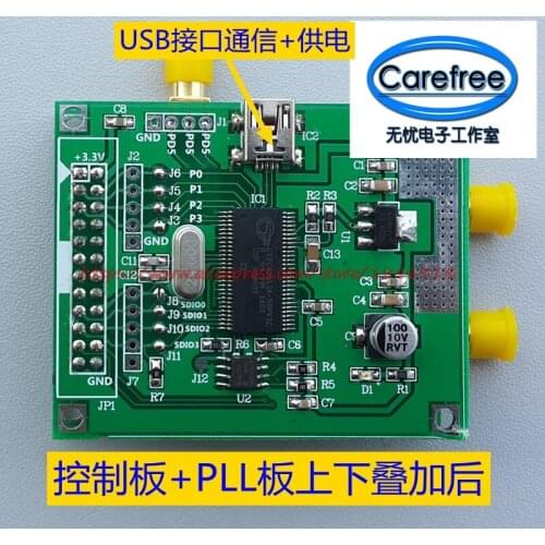 Free shipping ADF4350 NEW board ADF4351 NEW board 35M-4.4G signal source, the vibration source