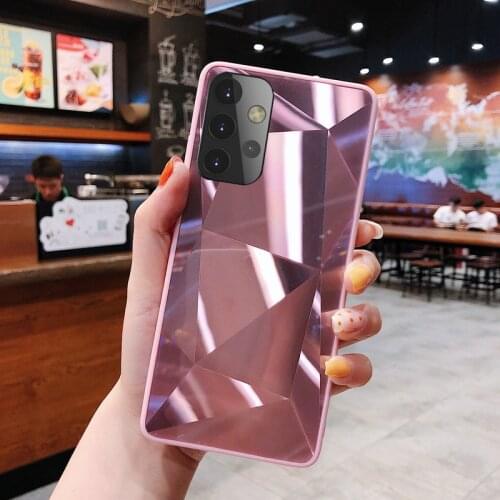 Bling Glitter Diamond Case For Samsung Galaxy A32 5G A326 6.5 inch Funda Hard PC Silicone edge Back Cover ON Samsung A32 4G A325