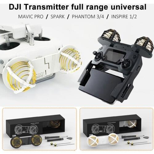 DJI MAVIC 2 SPARK PHANTOM 3/4/4PRO Remote Control Modified 16DBi Circular Polarization Antenna 2.4G & 5.8G Dual-band Frequency