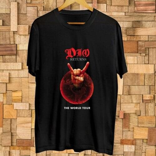 DIO Returns World Tour Heavy Metal Band Logo T-shirt Size S-3XL
