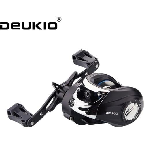 DEUKIO Baitcasting Reel Metal Spool Fishing Reel 8KG Max Drag 7.2:1 High Speed Gear Ratio GBS200 Carp Bait Casting Fishing Sea