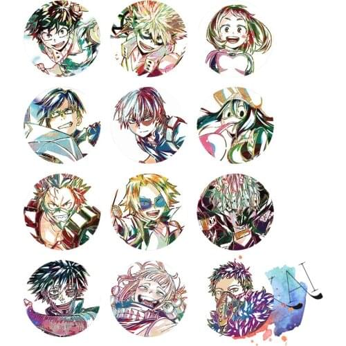 My Hero Academia Anime Boku No Hero Academia Dabi Katsuki Bakugo Himiko Toga Overhaul Anime Metal Badge Brooch Pins
