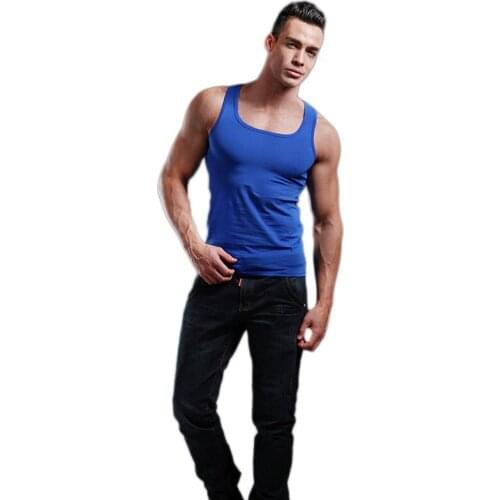 Mens Underwear Tank Top Men High Quality Bodybuilding Singlet Sleeveless Slim Fit Vest Men Tank Tops Fitness mans Clothes