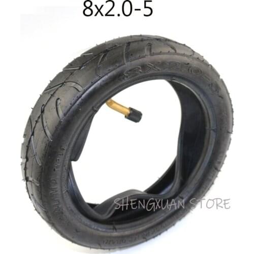 NEWEST 8 inch pneumatic tire 8X2.0-5 inner and outer tire 8x2.00-5 tube tyre for Electric scooter baby trolley motorcycle part