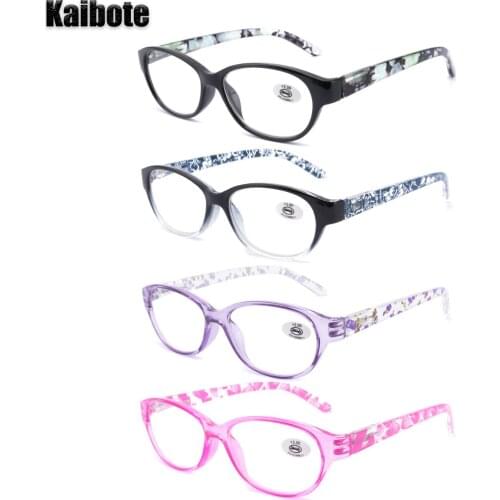 Kaibote Super Valued Pack 4 Pairs Fashion Men Women Reading Glasses for Reader Eyewear High Quality Presbyopic Eyeglasses Unisex