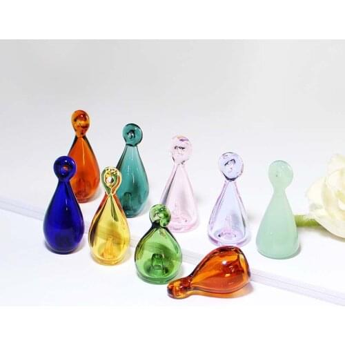 2pcs Perfume vial pendant(Assorted Colors),Aroma vial pendant,murano glass essential oil diffuser bottle pendant