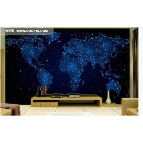HD Fantasy Mystery Universe Stars Starry Sky 3D Wallpaper Childrens Room Restaurant Modern Latest Design Interior Decor Mural