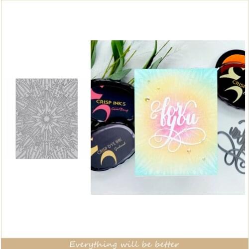 Dotted Line Flower Square Background Metal Cutting Dies Stencils Cutting Dies Scrapbook Craft Decorate Cards Scrapbook Craft Hot