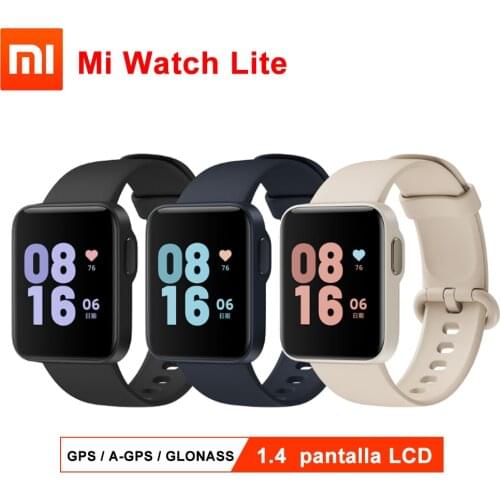 Global Version Xiaomi Mi Watch Lite Smart Watch GPS GLONASS 1.4 TFTLCD Screen 5ATM Waterproof Sports Fitness Heart Rate Monitor