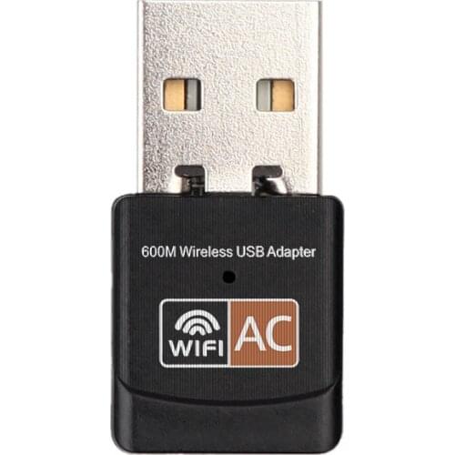 USB WiFi Adapter Dual Band 2.4GHz + 5.8GHz 5G 600M Wireless Network Adapter WiFi Dongle for Laptop Desktop PC