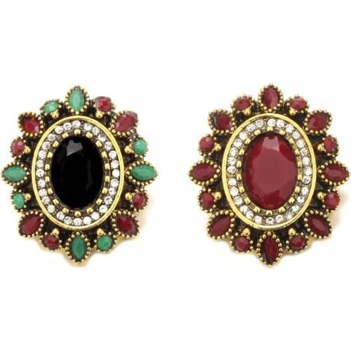 Vintage Retro Gold Snap Buttons Full Rhinestone Stone Buttons Fit 18mm/20mm DIY Luxury Snap Bracelet Buttons Jewelry