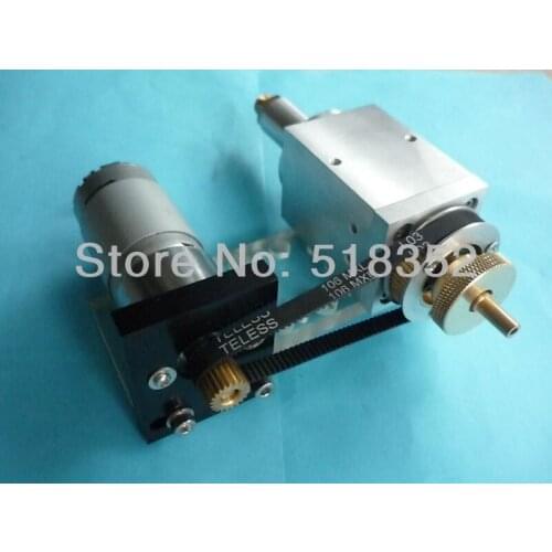 Rotating Assembly Set for Jinma EDM Drilling Machine, including DC Geared Motor Drive, Belt, Isolator Plate