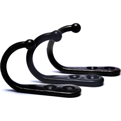 Double Hole Eye-catching Coat Hooks Vintage Metal Clothes Bathroom Wall Hanger Door Hook For Clothes Hat Bag Hanging 44*30mm 1pc