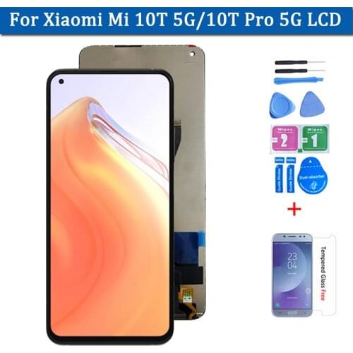 6.67 inches Original Screen For Xiaomi Mi 10T 5G LCD Touch Screen Assembly Replacement Display For Xiaomi Mi 10T Pro 5G LCD