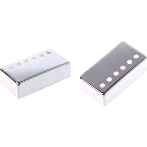 Electric Guitar Accessorie 6 Holes Silver LP Pickup Cover Humbucker 50 52 Copper