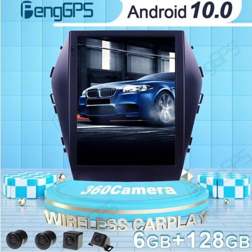 360 Camera Car DVD Player GPS Navigation For Hyundai Santa FE IX45 2015 Tesla Style Android Radio Car Stereo Multimedia Headunit