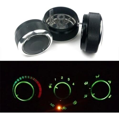 Car Styling Car AC Knob Air Conditioning Heat Control Switch Knob Aluminum Alloy For Chevrolet Aveo Lova Sonic Spark After T50