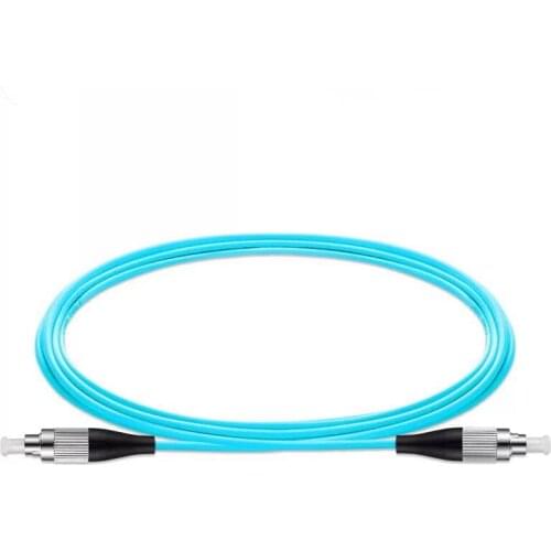 Free Shipping 5PCS/lot FC/UPC -FC/UPC OM3 Fiber Optic Patch Cord 1m 2m 3m10G 50/125 Fiber Cable Multimode Simplex Optical Jum