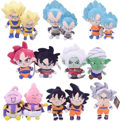 Dragon Ball Stuffed Plush Toy Super Saiyan Son Goku Piccolo Son Goten Majin Buu Vegeta IV Anime Figures Plushie Doll Toys Gifts