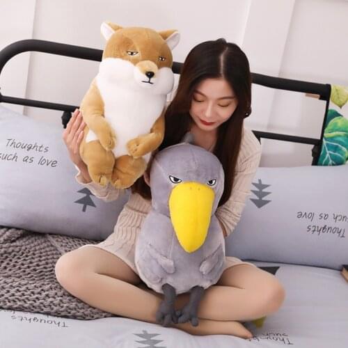 Cute Toucan Shoebill Fox Doll Stuffed Teddy Toy Comfy Plush Room Car Decor Baby Sleep Present Soft Cushion Xmas Birthday Gift