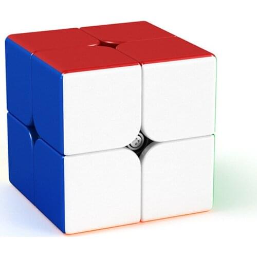 Moyu Meilong 2x2 Magnetic magic cube 2x2x2 Stickerless competition speed smooth 2 Layer cubes adult toys children fun gifts