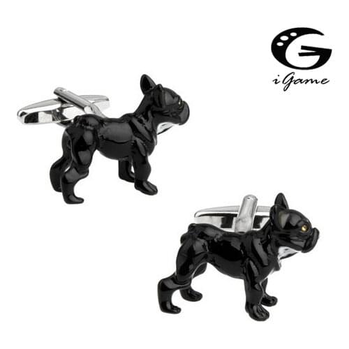 IGame Mens Fashion Cuff Links Dog Design Quality Brass Material Factory Price Retail Free Shipping
