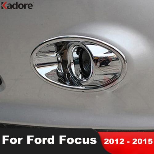 For Ford Focus 3 2012 2013 ABS Chrome Front Fog Light Lamp Cover Trim Head Foglight Frame Covers Car Styling Accessories 2pcs