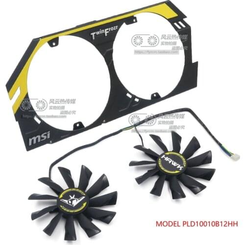 New Original PLD10010B12HH DC12V 0.40A for MSI GTX760 HAWK R9 270X Graphics Card Cooling fan