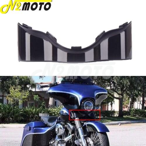 Motorcycle Black Batwing Fairing Lower Trim Skirt Fairing For Electra Glide Street Glide Ultra Classic Limited 14-later Touring