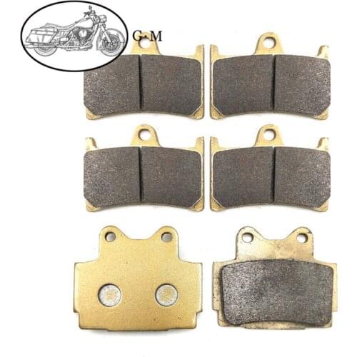 Motorcycle Front / Rear Brake Pads For YAMAHA TZR250 TZR250R 1989-1995 FZS600 Fazer 1998-2003 FZR400RR 1992