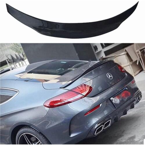 Suitable for 2014-2020 Mercedes Benz W205 Spoiler C Class carbon fiber material dedicated Tail modified highquality C63 AMG